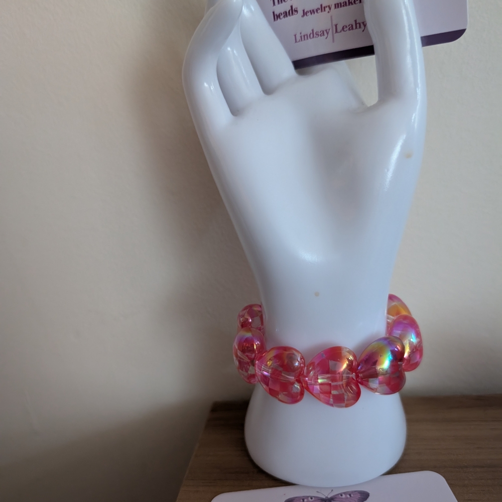Pink Beaded Bracelet